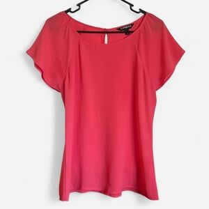 Express Women's Vibrant Pink Blouse, Size Small